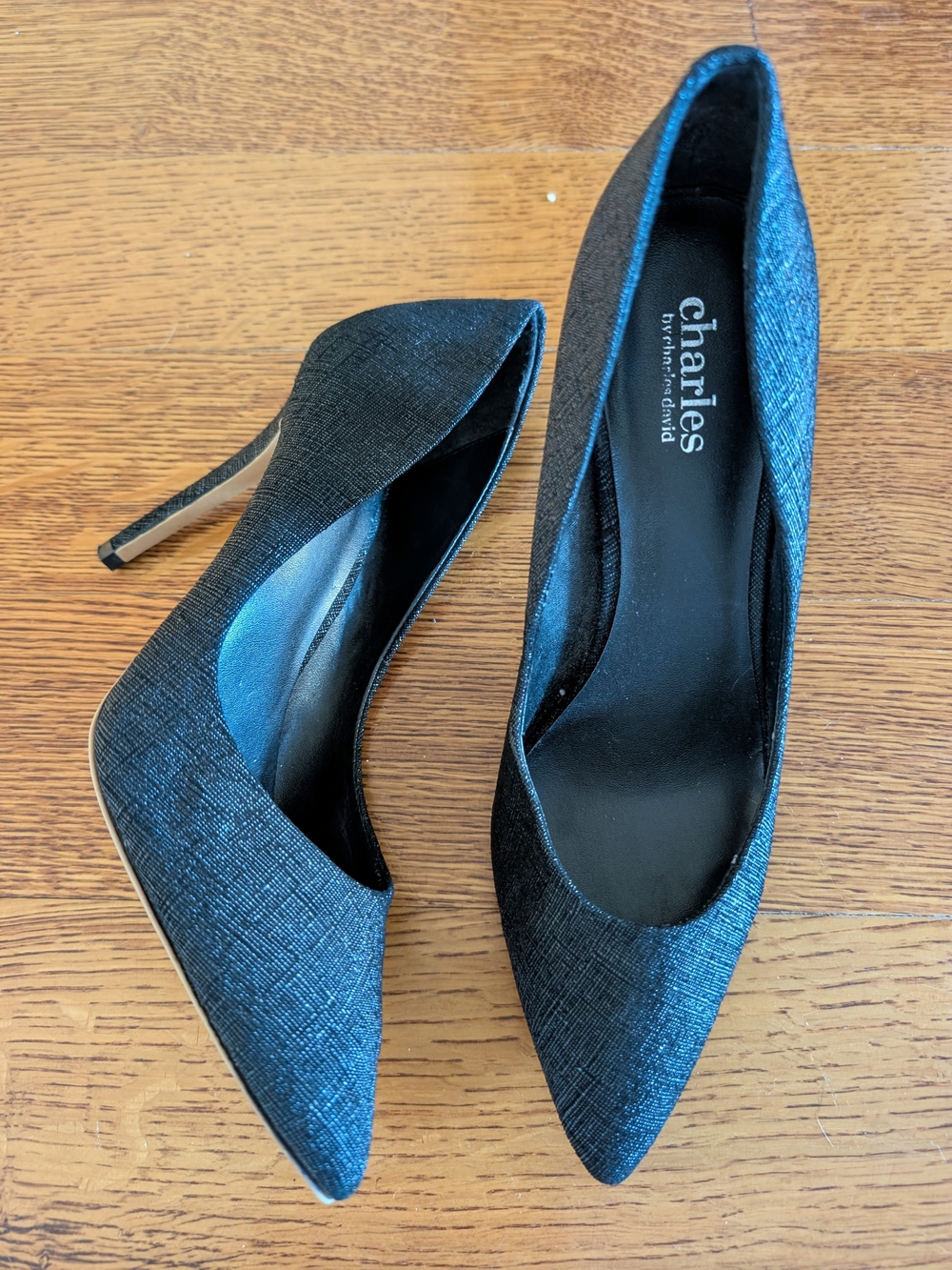 Charles by Charles David Black Pointed-Toe Stiletto Pumps Size 8.5